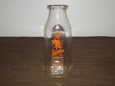 VINTAGE 1964 ONE PINT MILK BOTTLE SYRACUSE SENECA INDIAN DAIRY CORP picture