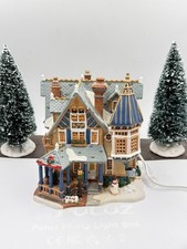 Lemax Illuminated Christmas Village House, Painted Ceramic, Multicolor, 2004 picture