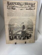 Genuine Journal, Harper's Weekly #380 4/9/1864- Negros Leaving Their Home picture
