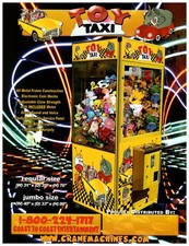TOY TAXI Claw Machine Arcade Game Sales Brochure Flyer picture