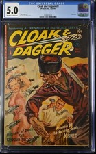 Cloak and Dagger #1 Ziff Davis 1952 Off White/White Pages CGC 5.0 4386810020 picture