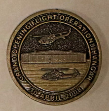 Bell Aero / US Helicopter Hanger Logistics & Maintenance Army Challenge Coin picture