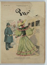 Photo:Puck Woman Suffrage Cartoon 1894 Voting Civil Rights Fashion picture