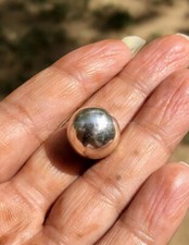 999 Pure Silver Hindu Religious Solid Silver Ball 1 Pc, 14.5 - 15.5 gm, 15 mm picture