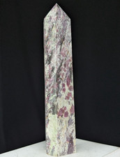 Pink Tourmaline Tower Point Crystal Large Big Tall Chakra Gemstone Wand picture