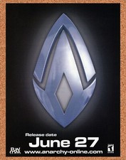 Anarchy Online PC Original 2002 Ad - Logo Video Game Promo picture