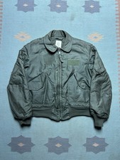 Vintage 1992 USAF CWU-45/P Flight Bomber Jacket Isratex Green Large 42-44 picture