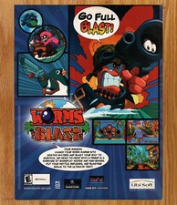 Worms Blast Ubisoft - Video Game Print Ad / Poster Promo Art 2002 picture