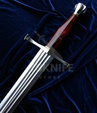 Handmade J2 Carbon Steel Medieval Long Sword With Scabbard Limited Edition Sword picture