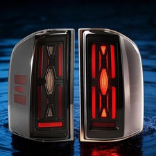 Smoked LED Sequential Tail Lights Assembly Compatible with 2007-2013 Chevy Silve picture