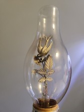 Vintage Aerolux Flowers And Swollow Argon Gas  Bulb Partial Glow picture