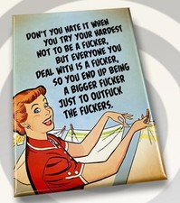 Don’t You Hate It When You Try Your Hardest. On A 2”x3”Fridge Magnet. picture