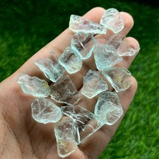 118 Ct Natural Mozambique Aquamarine Flat Rough Lot | 15 Raw Beryl Gemstones picture
