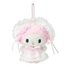 Sanrio My Melody Mascot Holder White Frill picture