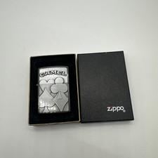 VINTAGE 1996 CAMEL CIGARETTES CARD SUITS MIDNIGHT CHROME ZIPPO LIGHTER MIB RARE picture