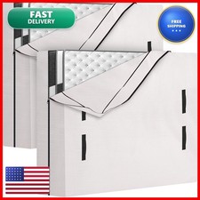 HOMESURE 2 Pack Mattress Bags Full XL - 8 Handles, Heavy Duty, Semi-Transparent picture