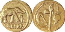 Julius Caesar Emperor of Rome Republic To Empire Roman REPLICA REPRODUCTION COIN picture