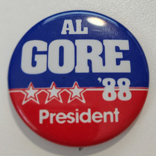 1988 Al Gore Tennessee Democratic Primary Campaign Badge Button picture