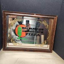 Tombstone Pizza Mirror Sign Advertisement 22x17 GLASS IS CRACKED picture