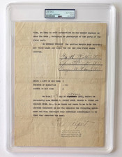 1921 BABE RUTH Signed Contract PSA/DNA Certified Authentic with LOA;C236 picture