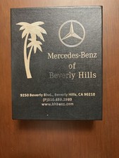 MERCEDES- BENZ of BEVERLY HILLS Set Of 2 Leather Keychains & Pen Memorabilia picture