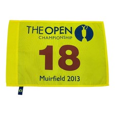 2013 British Open Muirfield Unsigned Golf Pin Flag - Phil Mickelson Champion picture