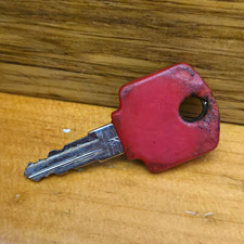 Red Plastic Head Key Blank Marked K772 Replacement Key Blank picture