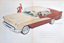 1954 Oldsmobile Ninety Eight Deluxe Holiday Coupe Print Ad picture