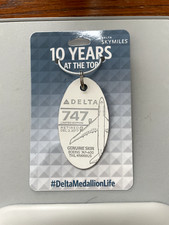 Plane Tags - Delta Airlines Boeing 747 White N668US - Diamond Medallion picture