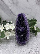 Natural Uruguay Amethyst Standing Cluster Deep Purple Crystal Specimen  picture