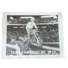 1979 Team Kawasaki MX Poster Jim Weinert #21 Vintage Motocross Racing Promo picture