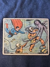 1940 Superman Gum GUM, Inc. Trading Card #47 Horror Beneath The Sea picture