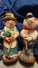 Nowells Inc 1994 Pig Farmer Figurines picture