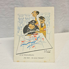 Eindhovensch Dagblad Divided Back Satire Postcard Smits Adolf Hitler Signed picture
