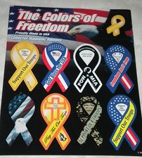 THE COLORS OF FREEDOM MAGNETIC COLLECTOR RIBBONS picture