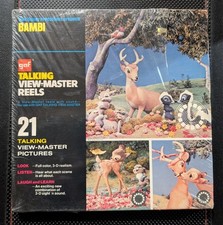 Vintage GAF Talking View-Master Disney Bambi AVB 400 Unopened 3 Reels Sound picture