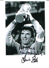 Dino Zoff Original Photo 10x15 Italia Signed Autograph Card, Autograph, picture
