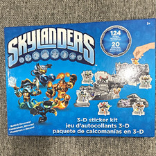 Skylanders 3-D Sticker Kit, 124 Stickers with Punch-Outs, Blue/Multicolor (2012) picture