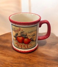Vintage Cracker Barrel Old Country Store Farmers Market Apple Mug Susan Winget picture