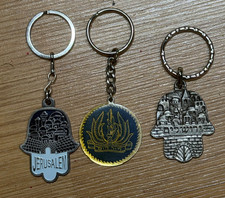Israeli Army IDF Military keychain Navy Jerusalem Set of 3 Collection picture