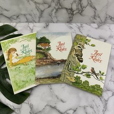 Current Just A Notes Vintage 80s Blank Note Card Lot Stationery Floral Country picture
