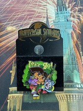 Dora the Explorer Pin “Let’s Go” Boots Vine Swing Enamel Brooch Nickelodeon picture
