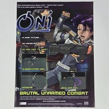 Oni PlayStation 1 PS1 PC Brutal Print Ad/Poster Promo Art picture