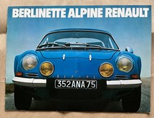 Renault 1976 1977 Alpine Renault A110 1300 1600 SX original brochure catalog picture