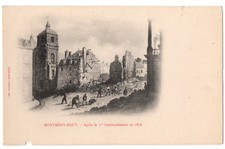 Old postcard 55 - Montmedy Haut (Meuse) - After the 1st Bombardment in 1870 - Single back picture