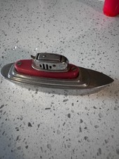 1945 - 1952 Occupied Japan Ship Lighter Chrome & Red Bakelite Nice Condition  picture