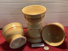 VTG Pfaltzgraff Americana Lot of 4 Footed Desert Ice Cream Sherbert Bowls 8 oz. picture