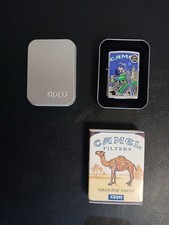 Vintage 1996 Joe Camel Motorcycle Zippo Lighter – New  picture