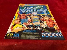 GAME19 COMPUTER GAME ADVERT 11X8 BEACH VOLLEY SPECTRUM COMMODORE AMSTRAD picture