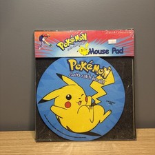 Vintage 1999 Pokemon Pikachu #25 Nintendo Mouse Pad brand new some punctures  picture